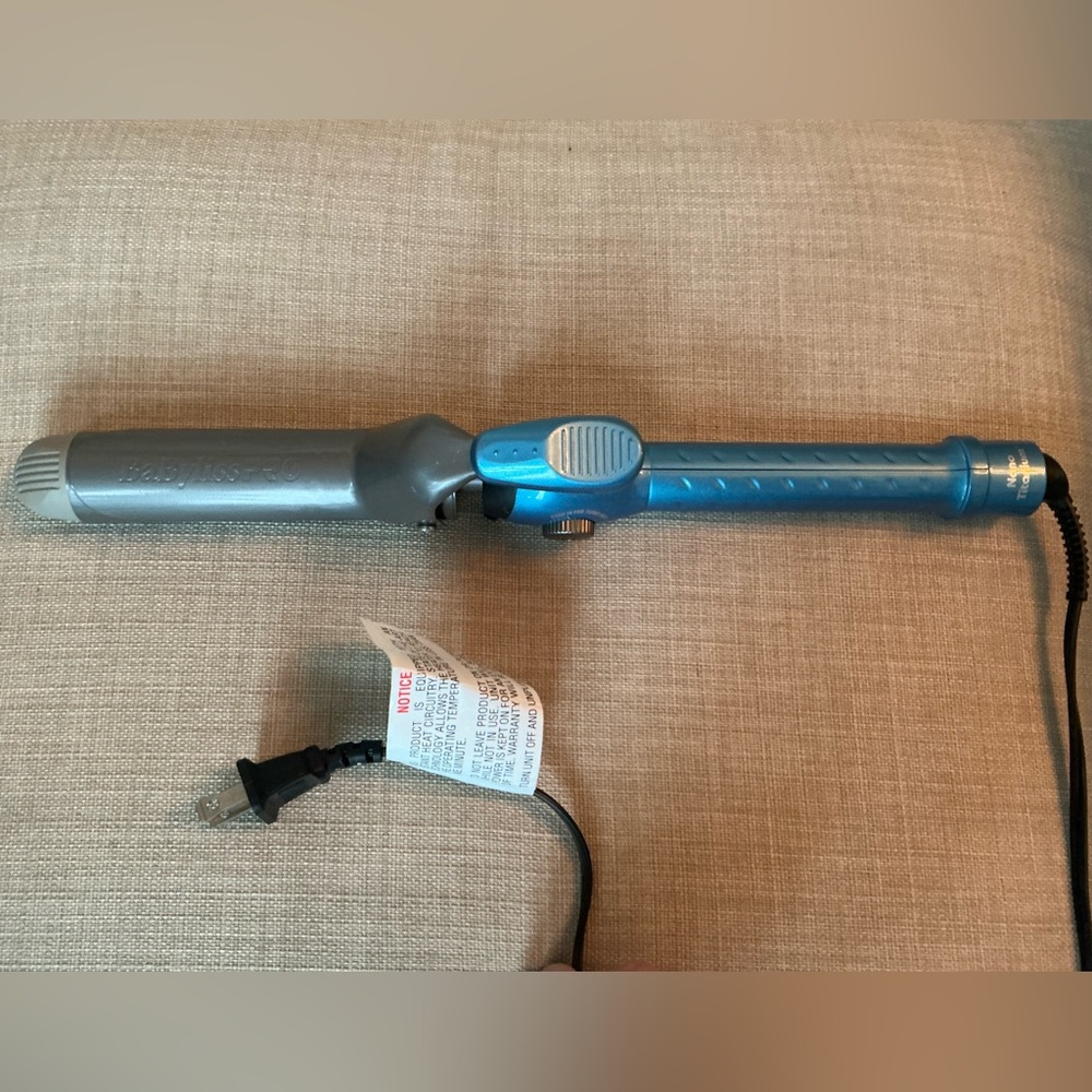 Babyliss Pro Nano Titanium Spring Curling Iron - 1-1/4''-Blue